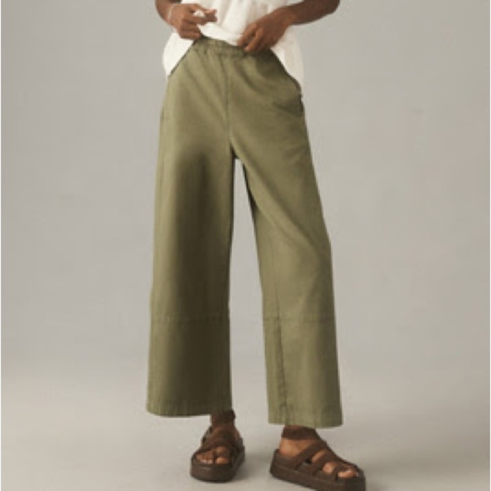 THE IZZIE RELAXED PULL-ON BARREL PANTS BY PILCRO: TWILL EDITION